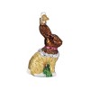 Old World Christmas Glass Blown Ornament for Christmas Tree, Chocolate Easter Bunny - 2 of 4