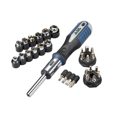 Blue Ridge Tools 26pc Ratcheting Socket and Screwdriving Set