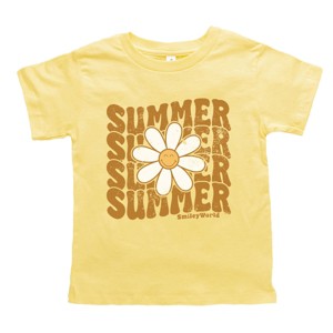 The Juniper Shop SmileyWorld Summer Wave Stacked Toddler Short Sleeve Tee - 1 of 4