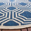 Courtyard CY6112 UV & Stain Resistant Non-Shedding Power Loomed Indoor/Outdoor Rugs - Safavieh - 3 of 4