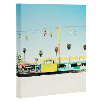 8" x 10" Bree Madden Santa Cruz Beach Art Canvas - Deny Designs