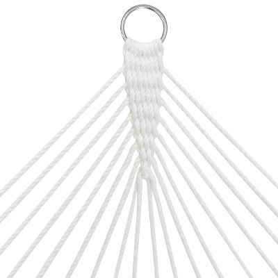 Cool Blue Tropics Quilted Polyester 2-Person Spreader Bar Hammock