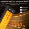 EAGLE PEAK Infrared Patio Heater 1500W Carbon Fiber, Wall-Mounted Outdoor Electric Heater with Remote, ETL Certified, IP65 Weatherproof, Black - 3 of 4