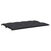 vidaXL Indoor/Outdoor Bench Cushions 2 pcs, Non-slip, Water-Repellent, Black 59.1"x19.7"x2.8" - 4 of 4