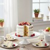 Posh Setting 11.6" White Medium Round Plastic Cake Stands - 1 Count - 2 of 4
