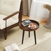 Costway 1/2 PCS Round Side Table Sofa Coffee End Accent Table Nightstand Home Furniture - 2 of 4