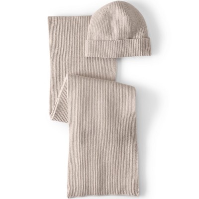 Lands' End Drifter Scarf and Hat Set