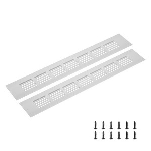Unique Bargains Rectangle Ventilation Grille, Aluminum - 1 of 3