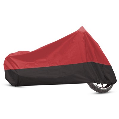 Motorcycle Cover Black Red XL Waterproof Bike Outdoor Rain Dust UV Protector