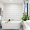Tempaper & Co.® Wood Planks Removable Peel and Stick Wallpaper, Shiplap White, 28 sq ft: Kitchen Adhesive, Washable - 2 of 4