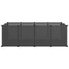 vidaXL Small Animal Cage DIY Small Animal House Rabbit Hutch PP and Steel - Black - 3 of 4