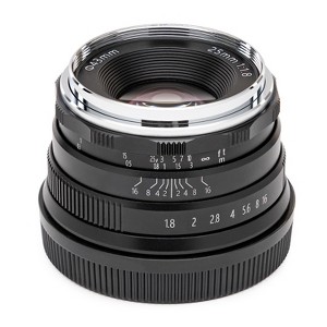 Koah Artisans Series 25mm f/1.8 Manual Focus Lens for Canon EF-M Mount (Black) - 1 of 4