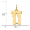 Black Bow Jewelry 14k Yellow Gold, Athletic Collection, Small Polished Number 11 Pendant - 4 of 4
