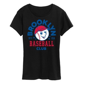 Women's - Instant Message - Brooklyn Baseball Club Short Sleeve Graphic T-Shirt - 1 of 4