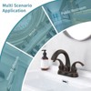 MAYEERTY Bathroom Faucet 2 Handle Oil Rubbed Bronze with Aerator Pop Up Drain Supply Hoses - 3 of 4