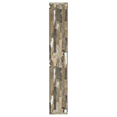 Rustic Salvaged Cabin Brown Wooden 5-Tier Bookcase