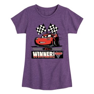 Girls' - Cars -  Fitted Short Sleeve Graphic T-Shirt - 1 of 4