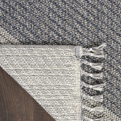Elwood 2'2" x 4'5" Gray Geometric Braided Area Rug