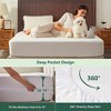 Aoibox Queen Size Waterproof Mattress Protector Bamboo Rayon Cooling 3D Air Fabric Deep Pocket Breathable Pad Cover - 4 of 4