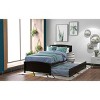 Streamdale Twin size Platform Bed with Trundle, Espresso - 3 of 4