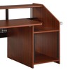 Annette 71" Decorative Bookshelf Natural and Black - Acme Furniture: Metal Frame, Wood Composite Surface, Open Storage Shelf - image 2 of 4