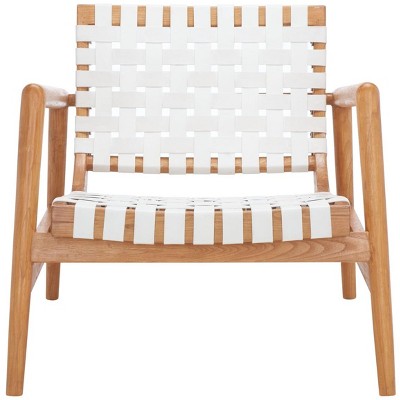 Bellona Leather Woven Accent Chair - ACH1004 - Safavieh