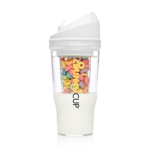 The CRUNCHCUP XL BLACK - Portable Plastic Cereal Cups for Breakfast On the Go - Great For Kids & Adults! - 1 of 4