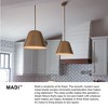 Lark Madi 1 - Light Pendant in  Lacquered Brass/Matte White - 4 of 4