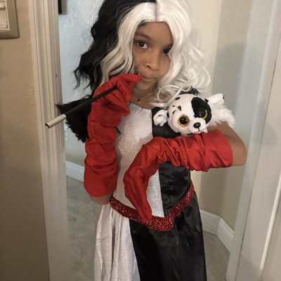 Kids' Disney 101 Dalmatians Cruella Halloween Costume Dress 7-8