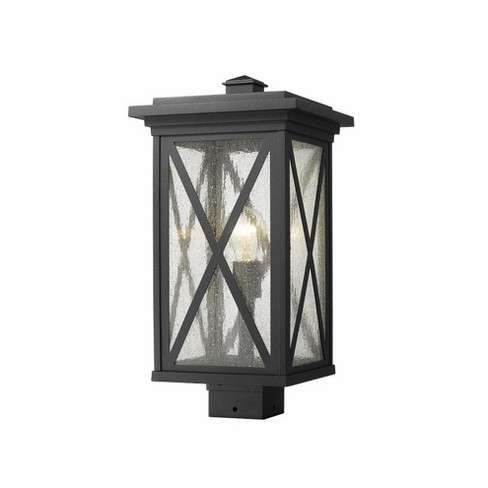 Z-Lite Brookside 1 - Light Post Light in  Black - image 1 of 3