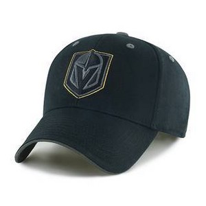 NHL Vegas Golden Knights Black Money Maker Snap Hat: Cotton Adjustable Team Logo - 1 of 2