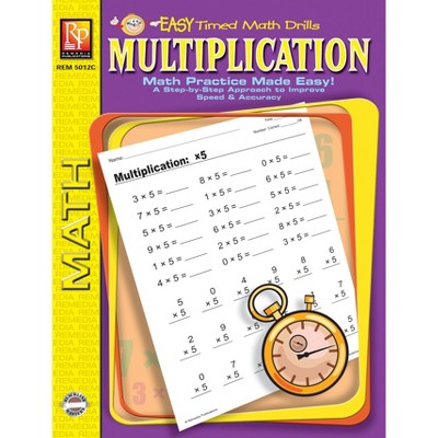 Remedia Publications Easy Timed Math Drills: Multiplication Workbook