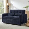 Sleeper Sofa,Tufted Pull-Out Sofa Bed With Adjustable Backrest And USB Ports,Loveseat Sofa,Sleeper Sofa For Living Room,Bedroom-Cuddlewood - 2 of 4