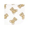 Hudson Baby Flannel Cotton Washcloths, Teddy Bears 12 Pack, One Size - 3 of 4
