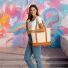 Dalix 22" Cotton Canvas Tote Bag (Zippered Top) - image 3 of 4