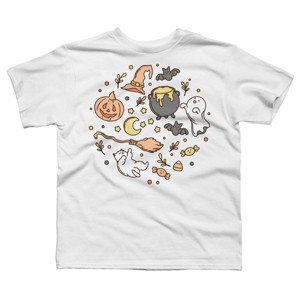 Boy's Design By Humans Halloween By kimprut T-Shirt - 1 of 2