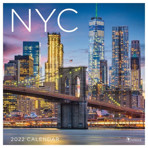 2022 Wall Calendar Nyc - The Time Factory : Target
