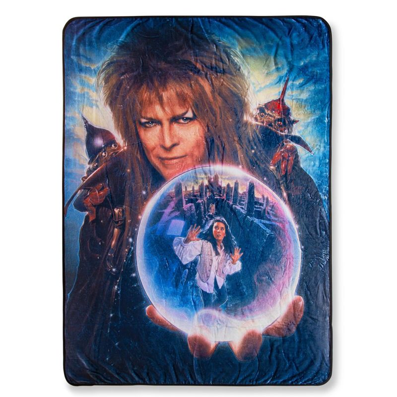 Toynk Labyrinth Movie Poster Fleece Throw Blanket | 45 x 60 Inches, 1 of 7