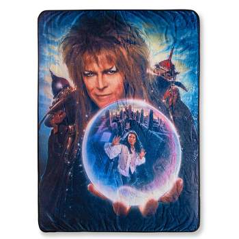 Toynk Labyrinth Movie Poster Fleece Throw Blanket | 45 x 60 Inches