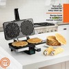 MasterChef Pizzelle Maker - Non-stick Electric Pizzelle Cookie Baker Press  Make Two 5-Inch Italian Waffle Cookies at Once - 2 of 4