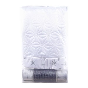 Christmas Magic 4ct Christmas Decorative Set Tree Skirts Silver - 1 of 4