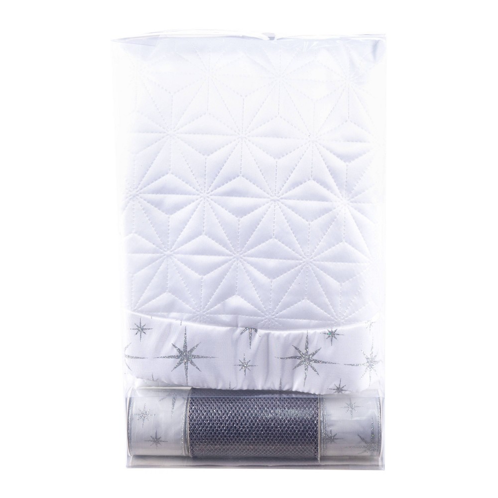 Christmas Magic 4ct Christmas Decorative Set Tree Skirts Silver