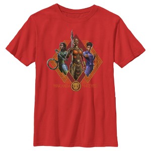 Boy's Black Panther: Wakanda Forever Okoye Shuri and Nakia Portraits T-Shirt - 1 of 4