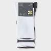 Men's Striped Tonal Varsity 3pk Crew Socks - All In Motion™ 6-12 - 2 of 3