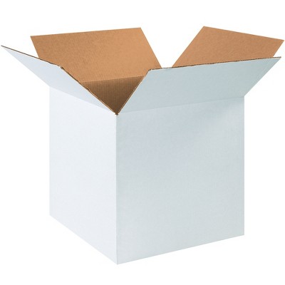 The Packaging Wholesalers Corrugated Boxes 16" x 16" x 16" White 25/Bundle BS161616W