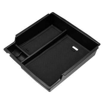 Unique Bargains Car Center Console Armrest Storage Box Tray For Ford Bronco 2021 2022 2023 Black 7.48"x7.09"x1.57"