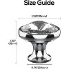 attop 10 Pack Clear Crystal with Gold Base Cabinet Knobs - 4 of 4