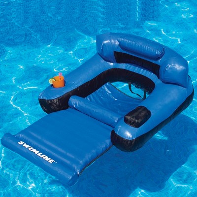 Swimline 55" Inflatable Ultimate Floating 1-person Swimming Pool Chair ...