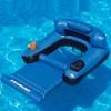Swimline 55" Inflatable Ultimate Floating 1-Person Swimming Pool Chair Lounger - Blue/Black - 4 of 4