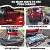 Mockins 70"x30"x6 Hitch Cargo Carrier with Rear Lights and 40 Cu.Ft. Red Cargo Bag - 4 of 4